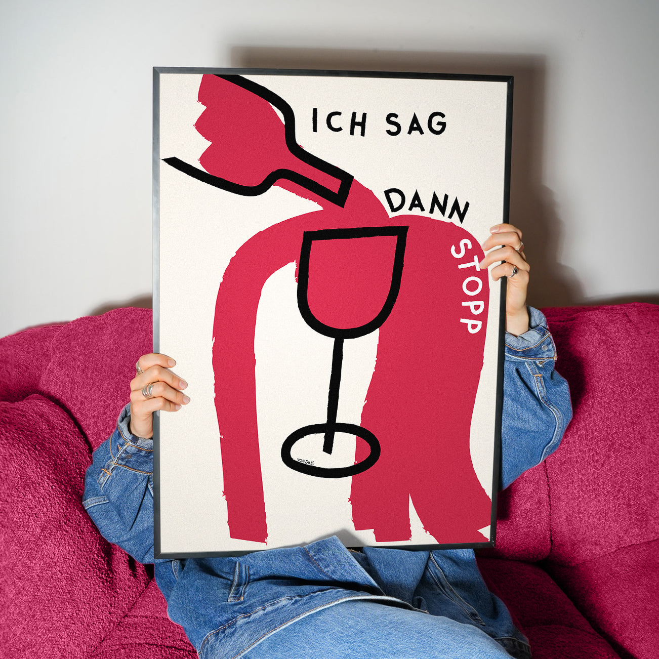 Ich sag dann Stopp Poster mit Glühwein 🍷 oder Aperol 🍊