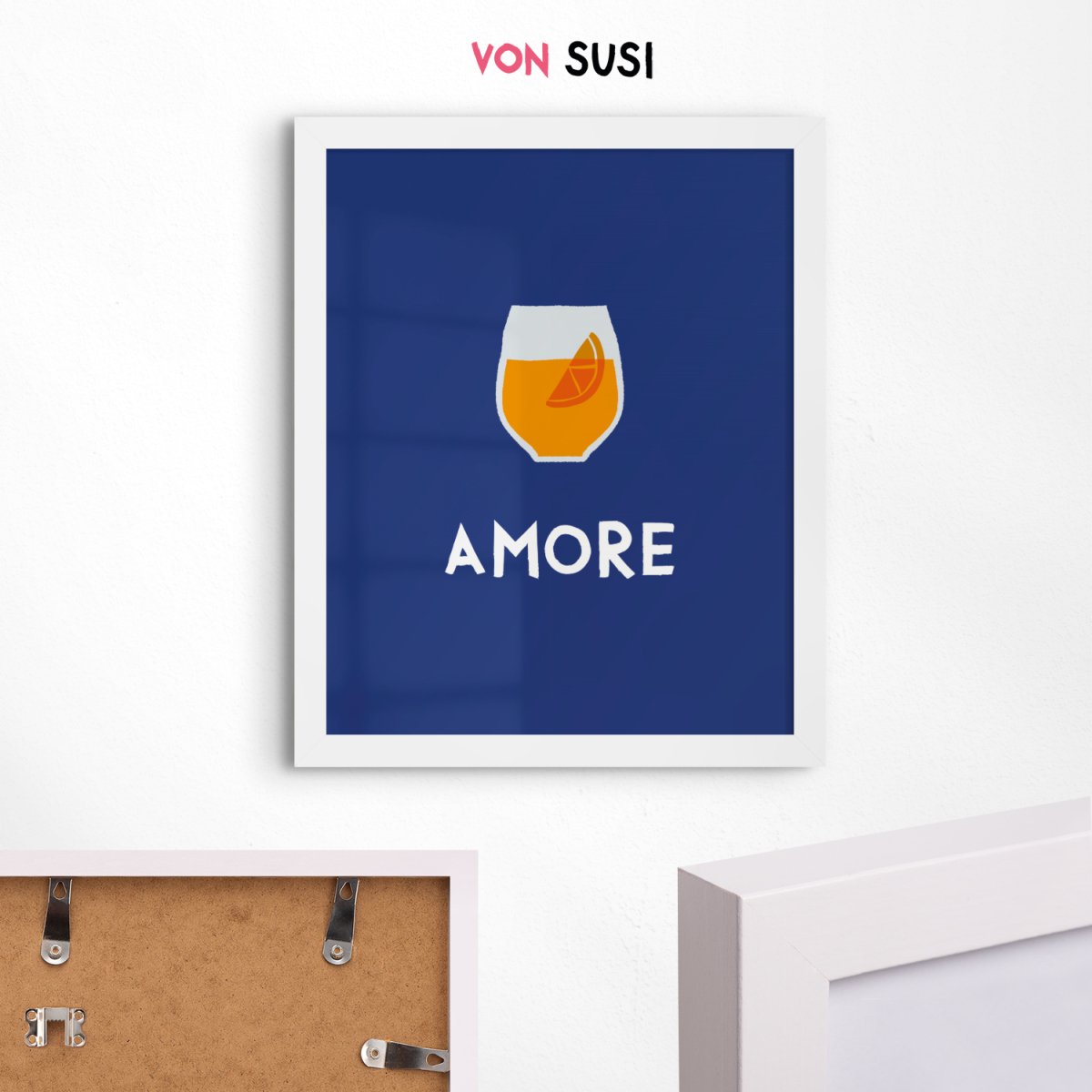 Aperol Poster mit Amore • italienisches Poster - vonSUSI