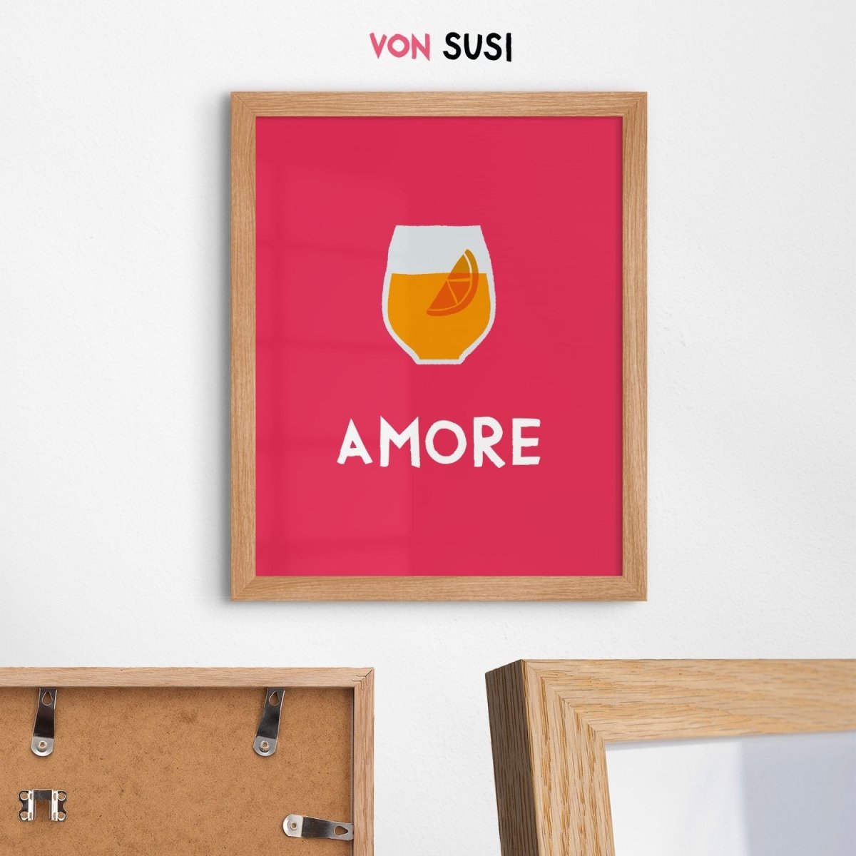 Aperol Poster mit Amore • italienisches Poster - vonSUSI