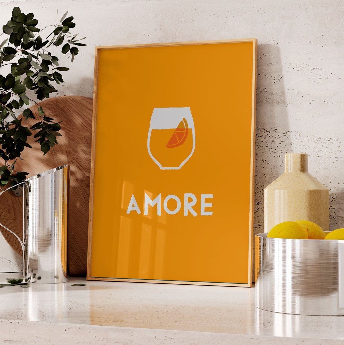 Aperol Poster mit Amore • italienisches Poster - vonSUSI