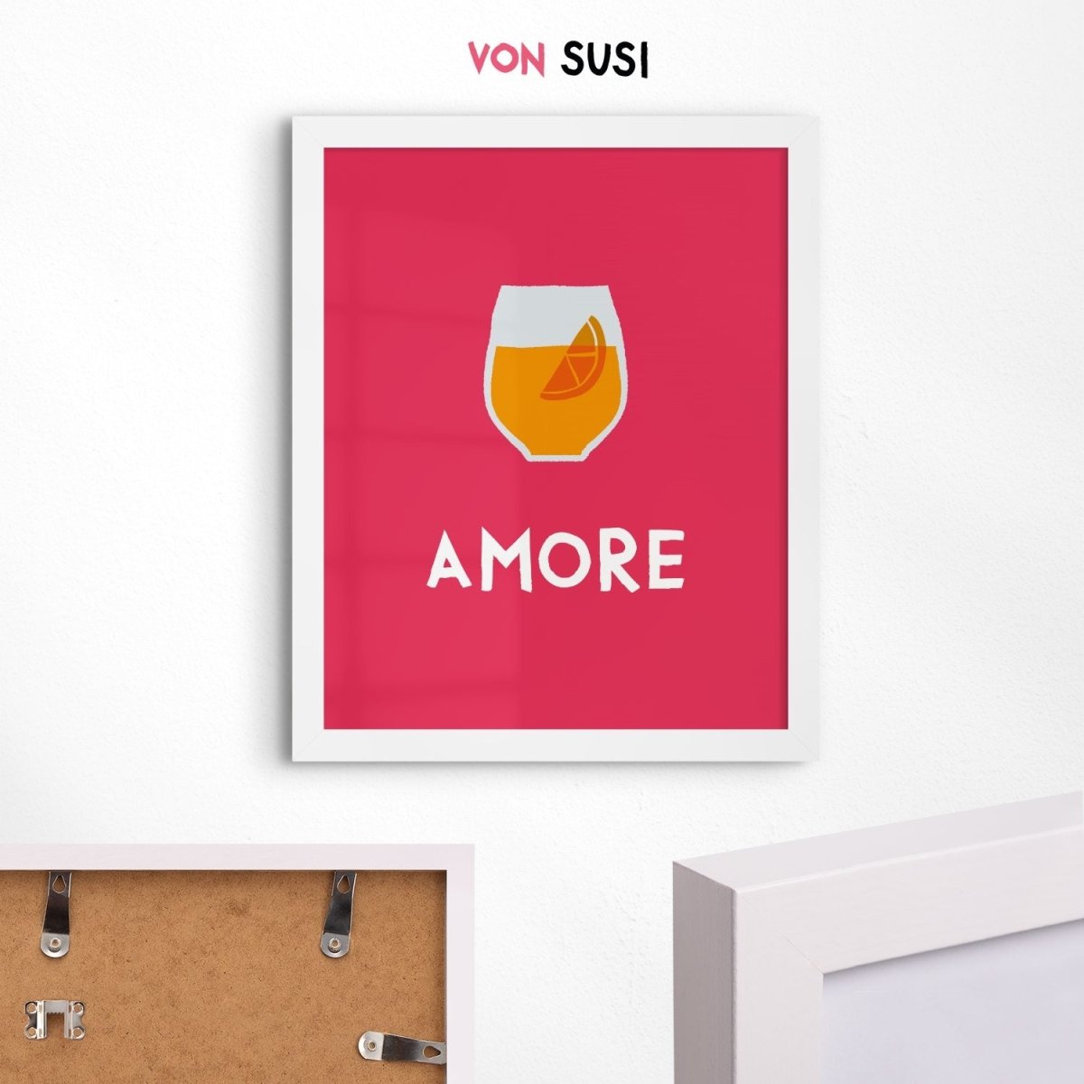 Aperol Poster mit Amore • italienisches Poster - vonSUSI