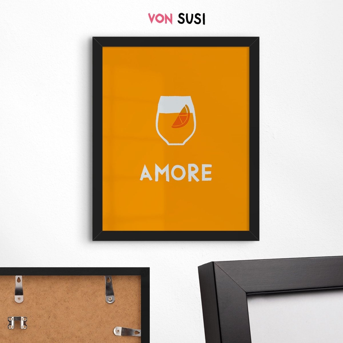 Aperol Poster mit Amore • italienisches Poster - vonSUSI