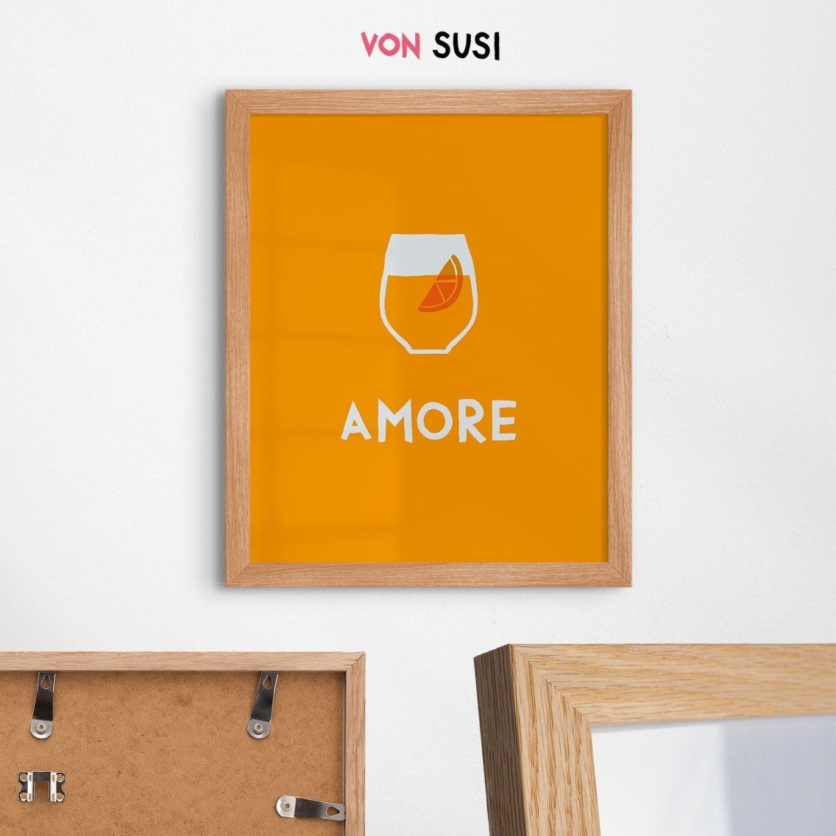 Aperol Poster mit Amore • italienisches Poster - vonSUSI