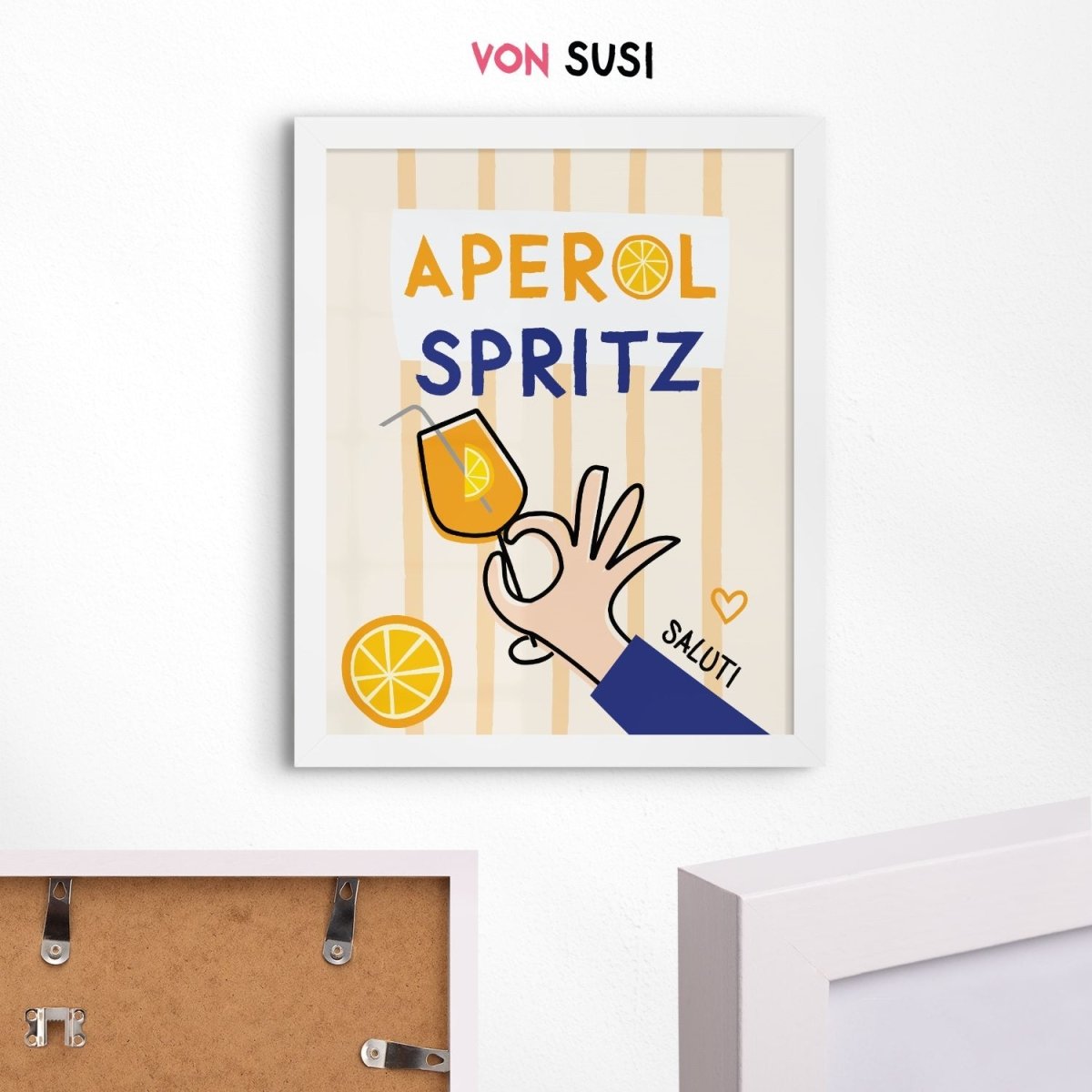 Aperol Spritz Poster • lokal gedruckt in Museumsqualität, perfekt als Geschenk - vonSUSI