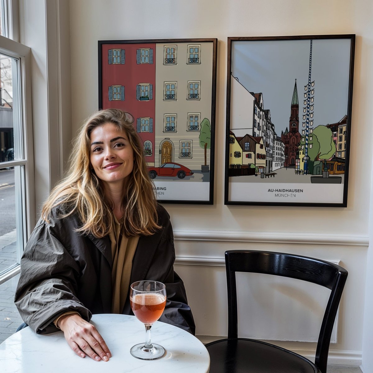 Au - Haidhausen Poster • Wiener Platz München • handgezeichnet - vonSUSI