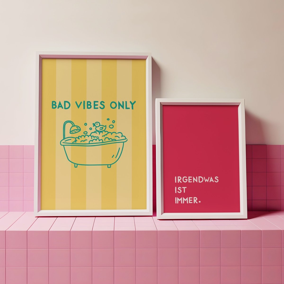 Bad Vibes Only Poster • lustiges Statement Poster für&
