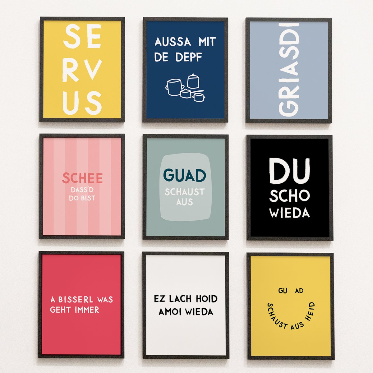 Bayerisches Guad schaust aus Poster mit lustigem Spruch - vonSUSI