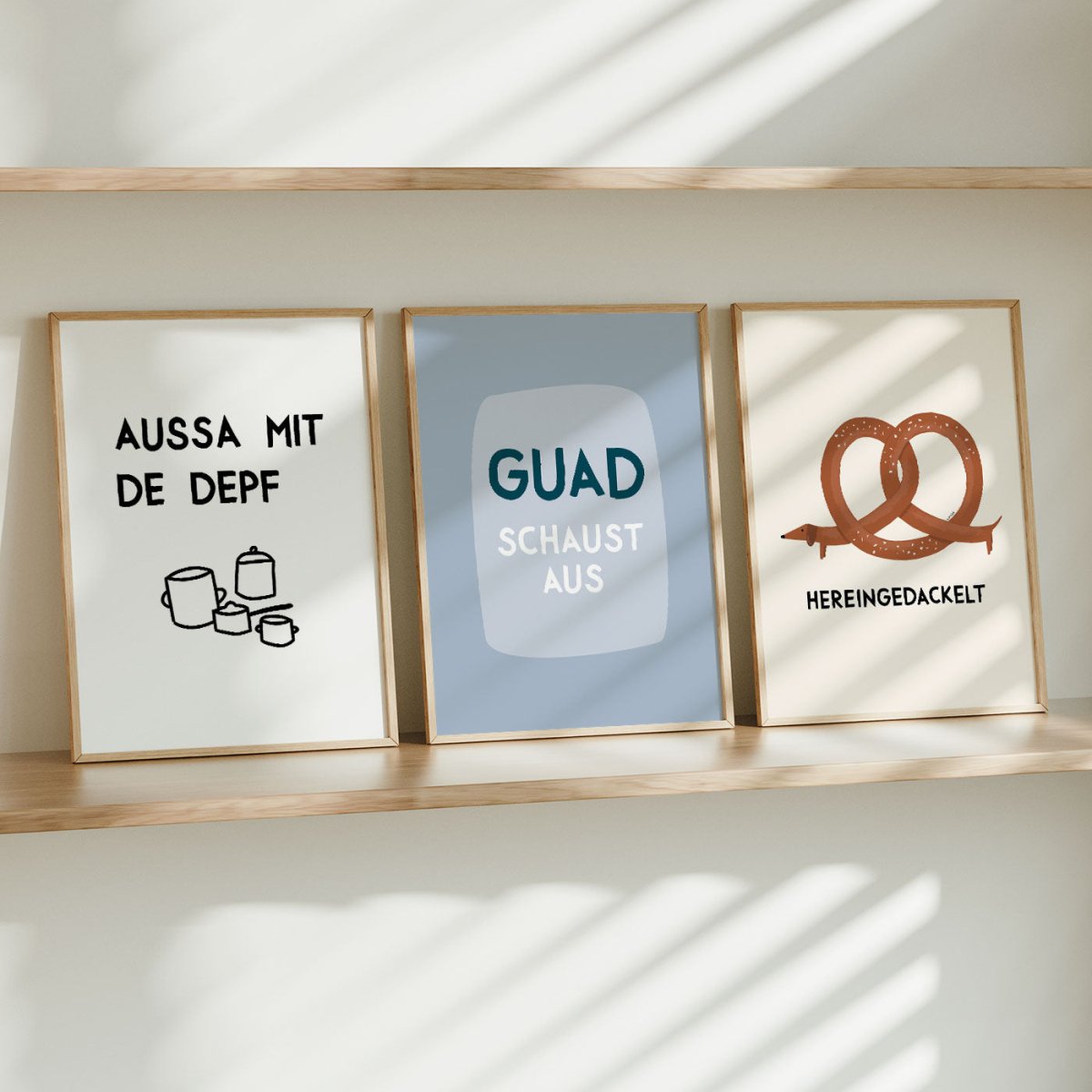 Bayerisches Guad schaust aus Poster mit lustigem Spruch - vonSUSI