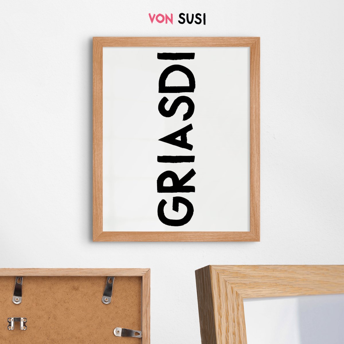 Bayrisches Griasdi Poster • für deinen Eingangsbereich - vonSUSI