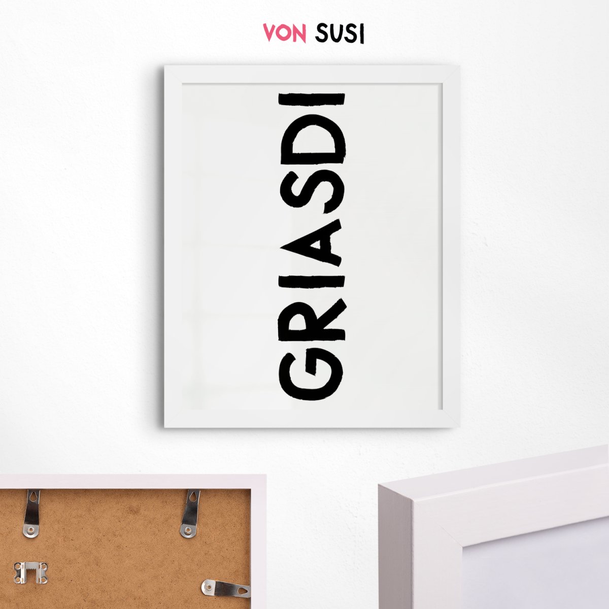 Bayrisches Griasdi Poster • für deinen Eingangsbereich - vonSUSI