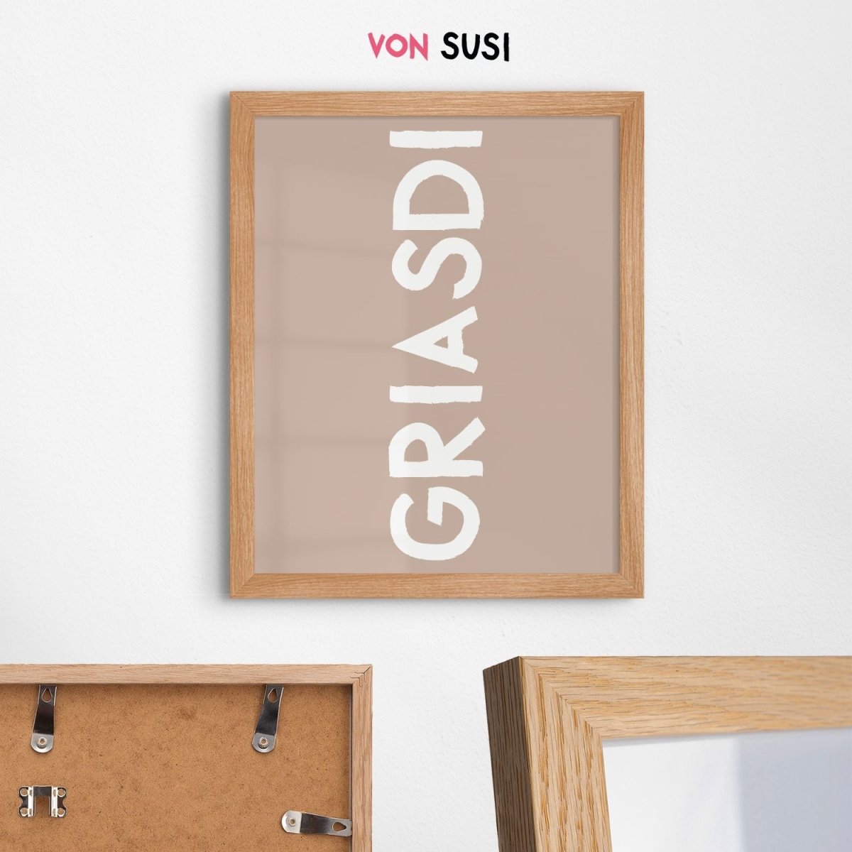 Bayrisches Griasdi Poster • für deinen Eingangsbereich - vonSUSI