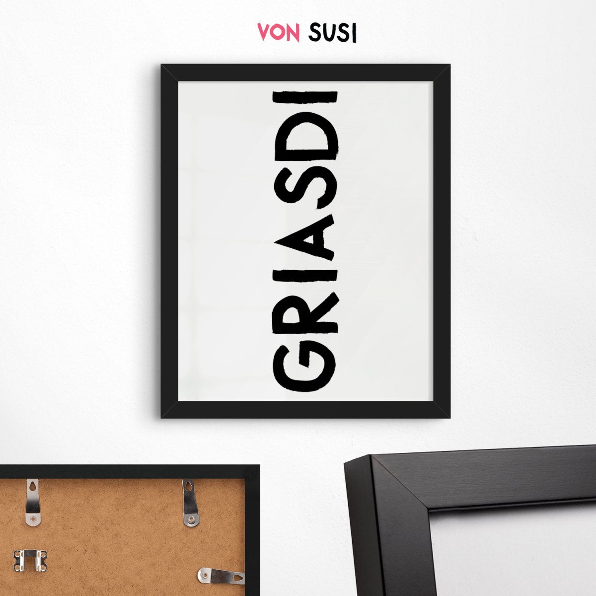 Bayrisches Griasdi Poster • für deinen Eingangsbereich - vonSUSI