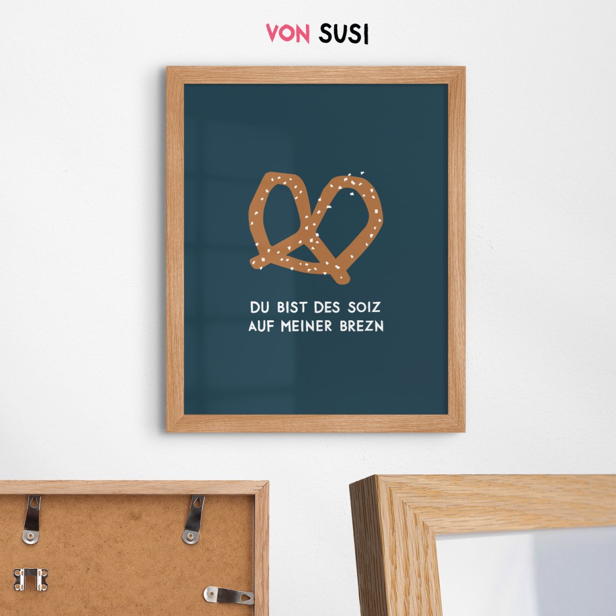 Brezn Poster • mit humorvollem, bayrischen Spruch - vonSUSI