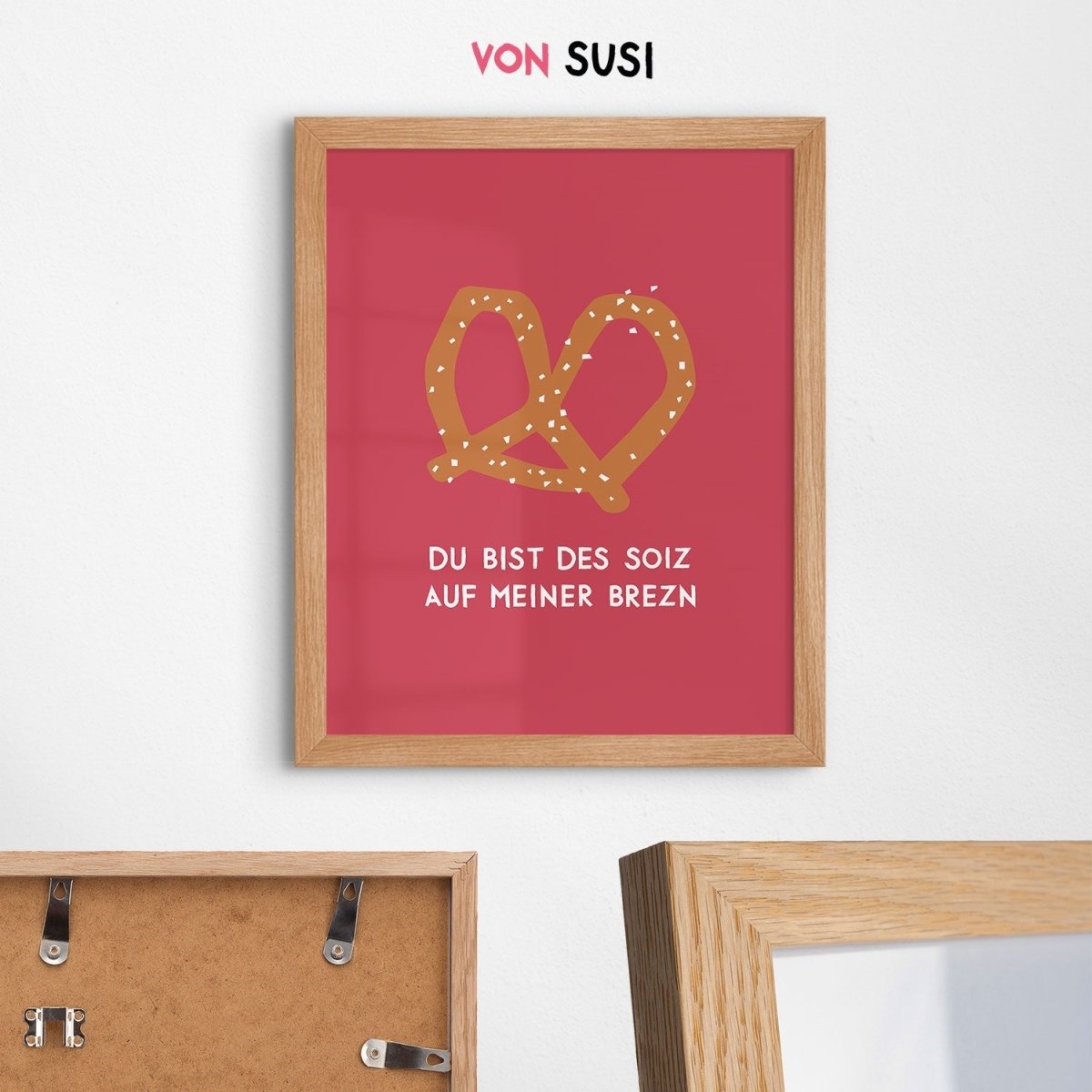 Brezn Poster • mit humorvollem, bayrischen Spruch - vonSUSI