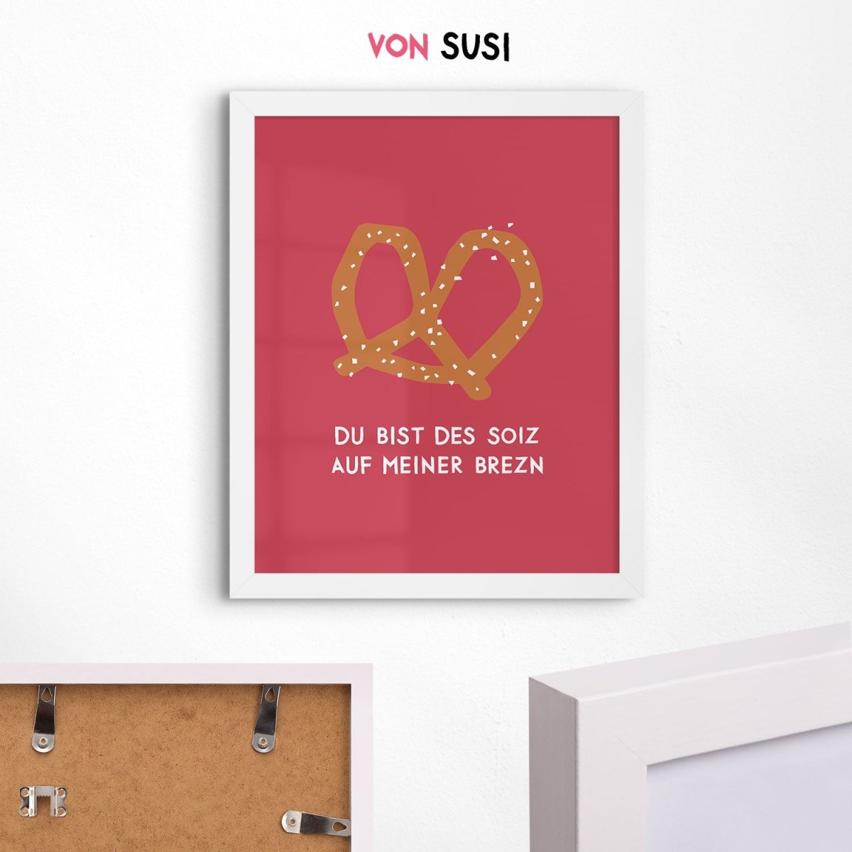 Brezn Poster • mit humorvollem, bayrischen Spruch - vonSUSI