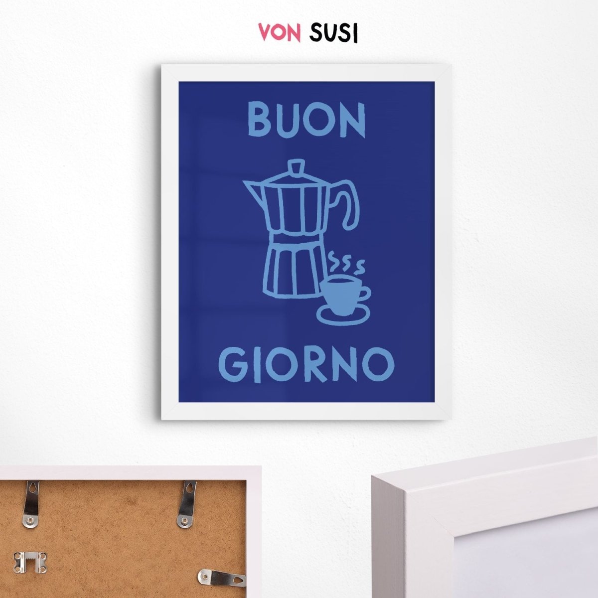 Buon Giorno Kaffee Poster für Kaffeeliebhaber als Geschenk - vonSUSI