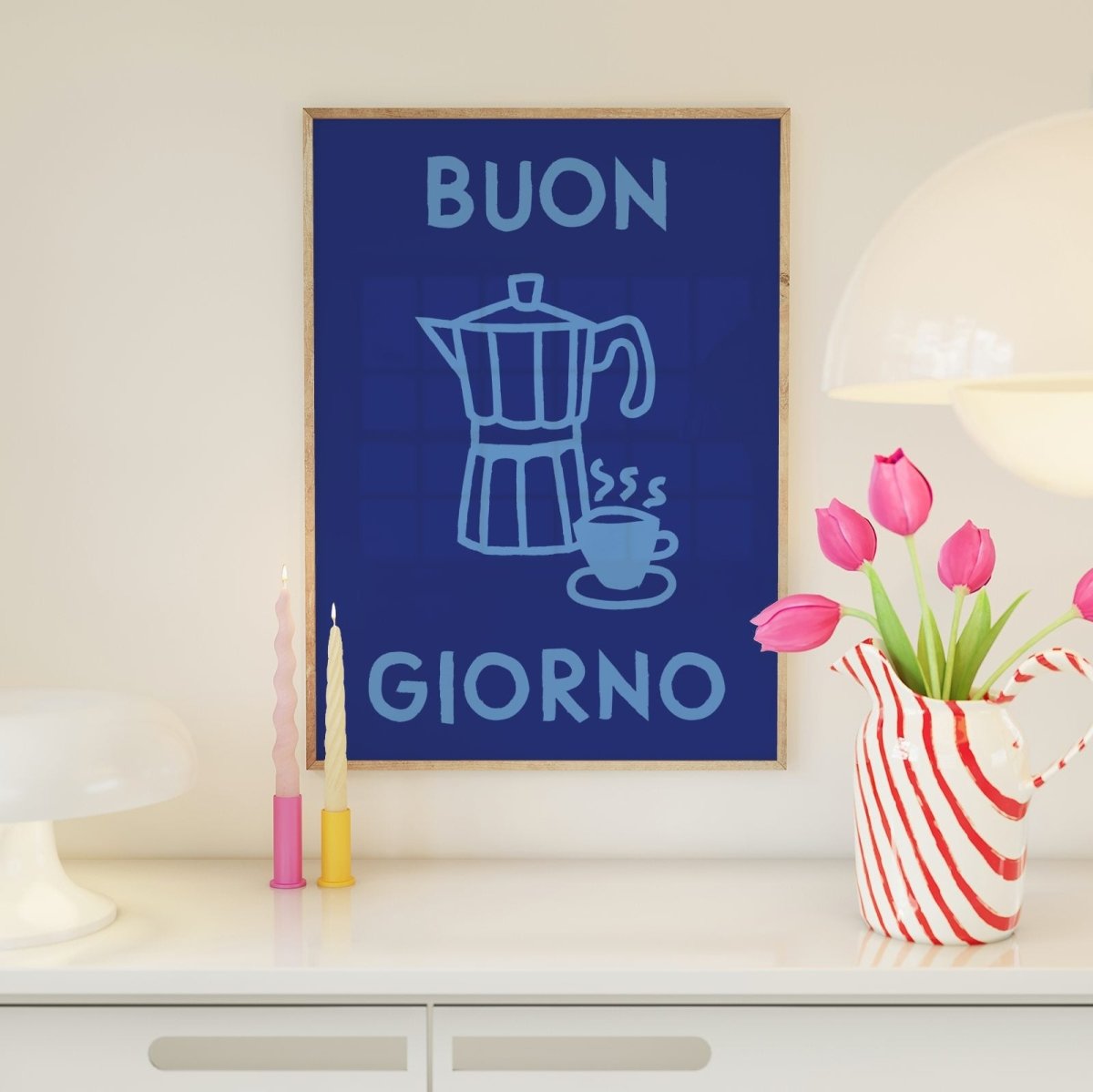 Buon Giorno Kaffee Poster für Kaffeeliebhaber als Geschenk - vonSUSI