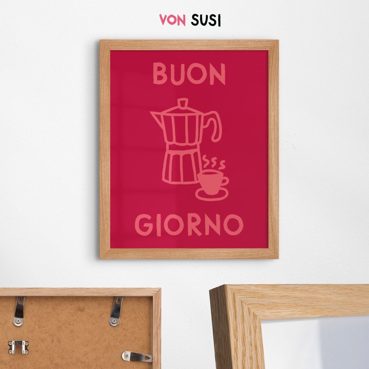 Buon Giorno Kaffee Poster für Kaffeeliebhaber als Geschenk - vonSUSI