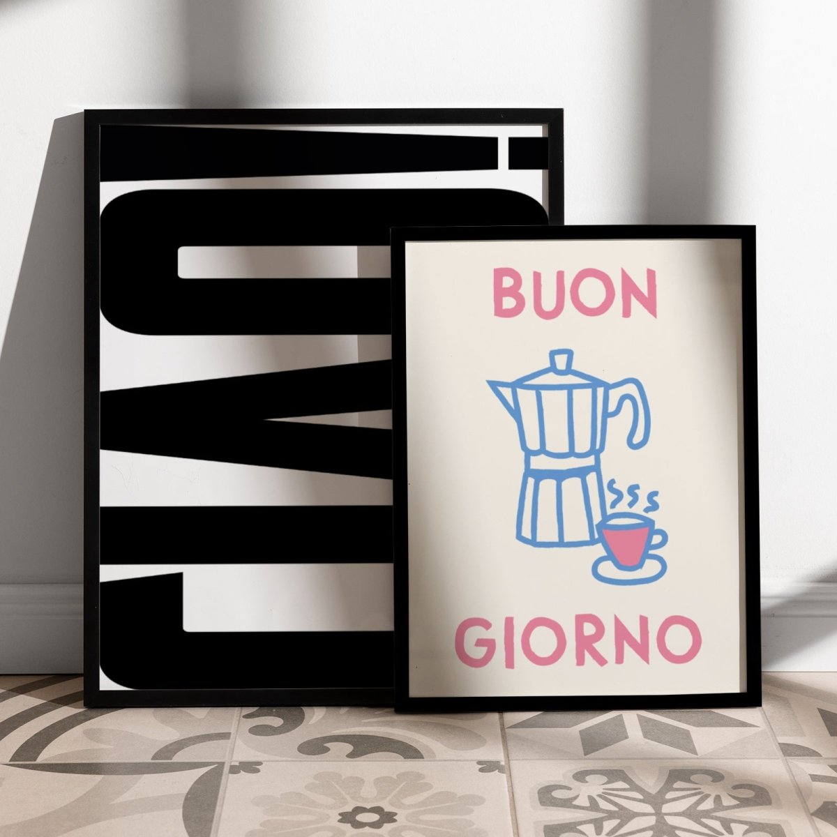 Buon Giorno Kaffee Poster für Kaffeeliebhaber als Geschenk - vonSUSI