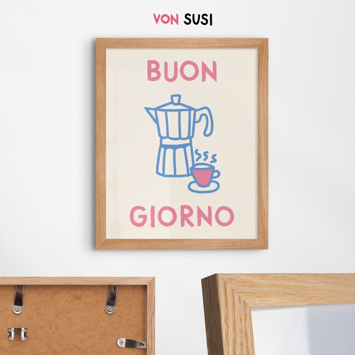 Buon Giorno Kaffee Poster für Kaffeeliebhaber als Geschenk - vonSUSI