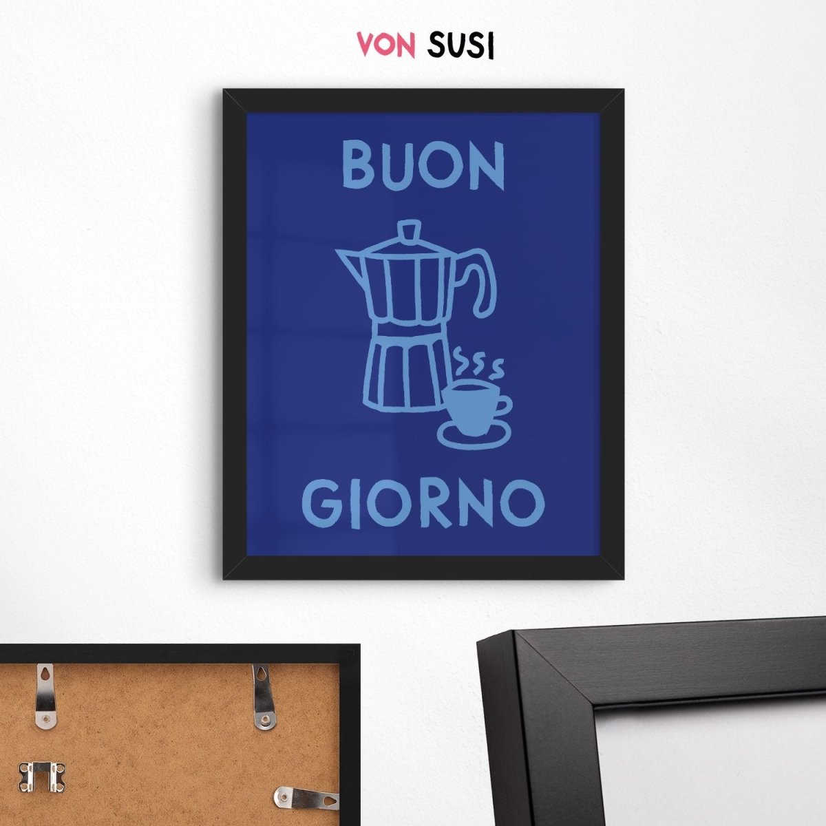 Buon Giorno Kaffee Poster für Kaffeeliebhaber als Geschenk - vonSUSI