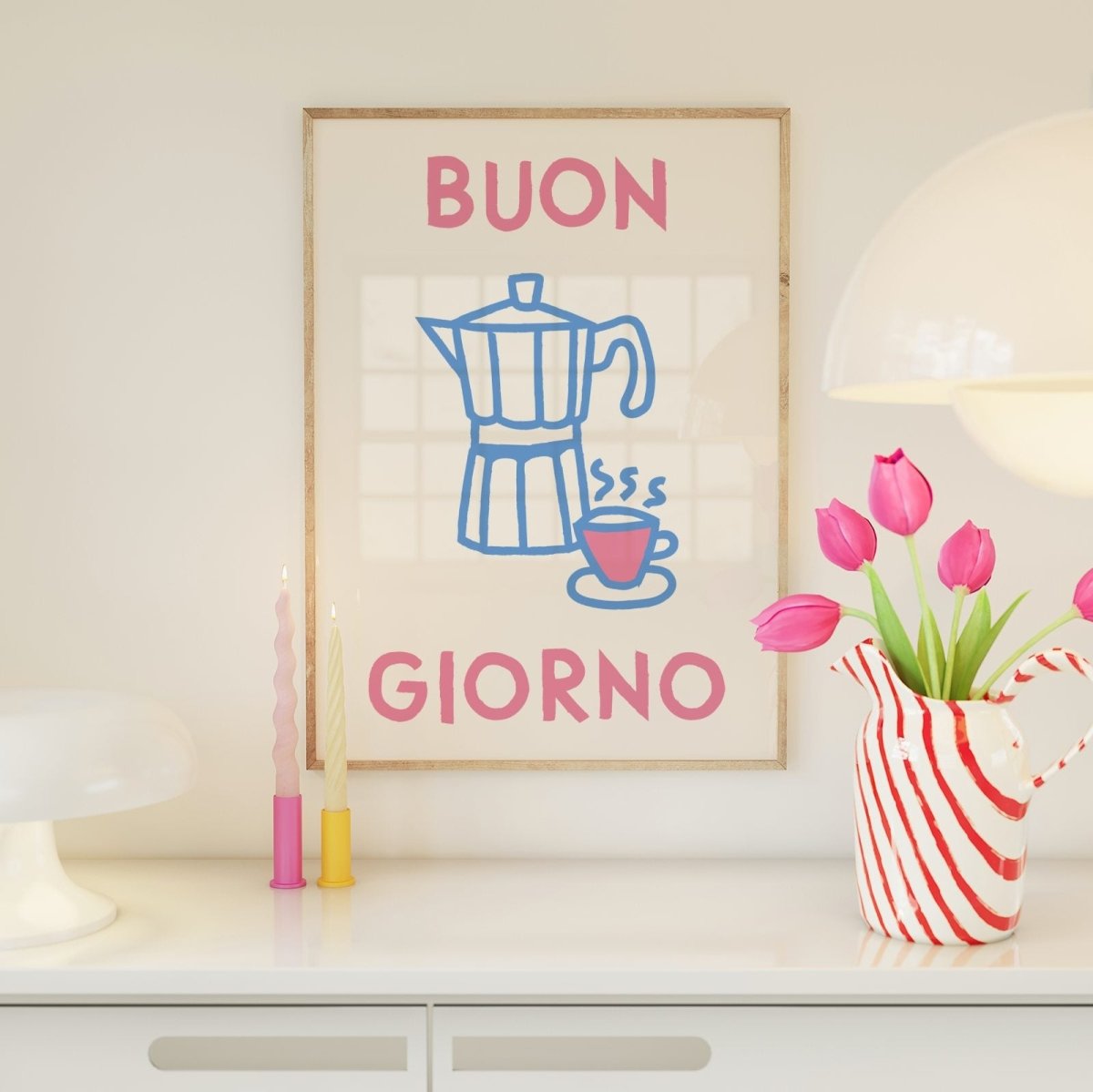 Buon Giorno Kaffee Poster für Kaffeeliebhaber als Geschenk - vonSUSI