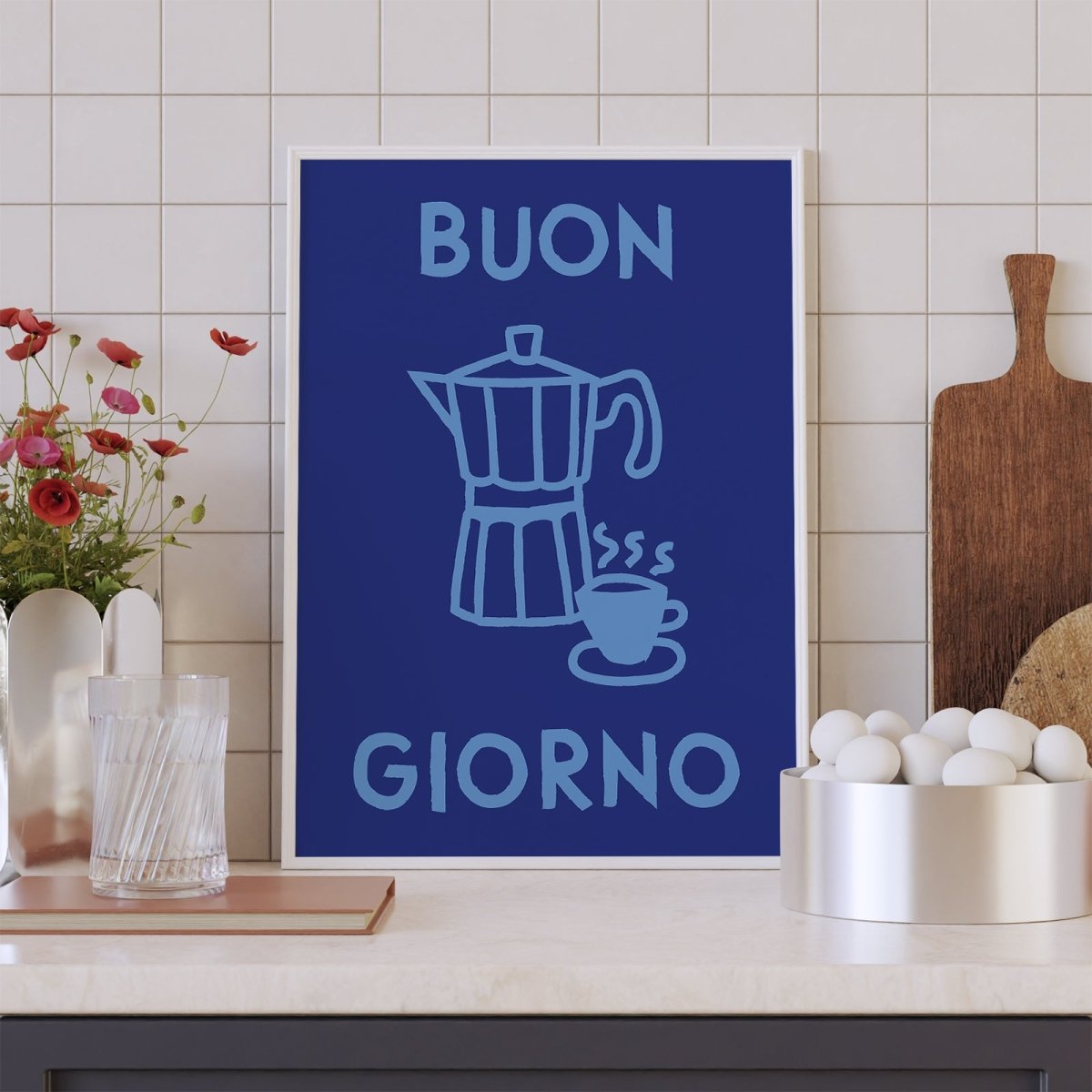 Buon Giorno Kaffee Poster für Kaffeeliebhaber als Geschenk - vonSUSI