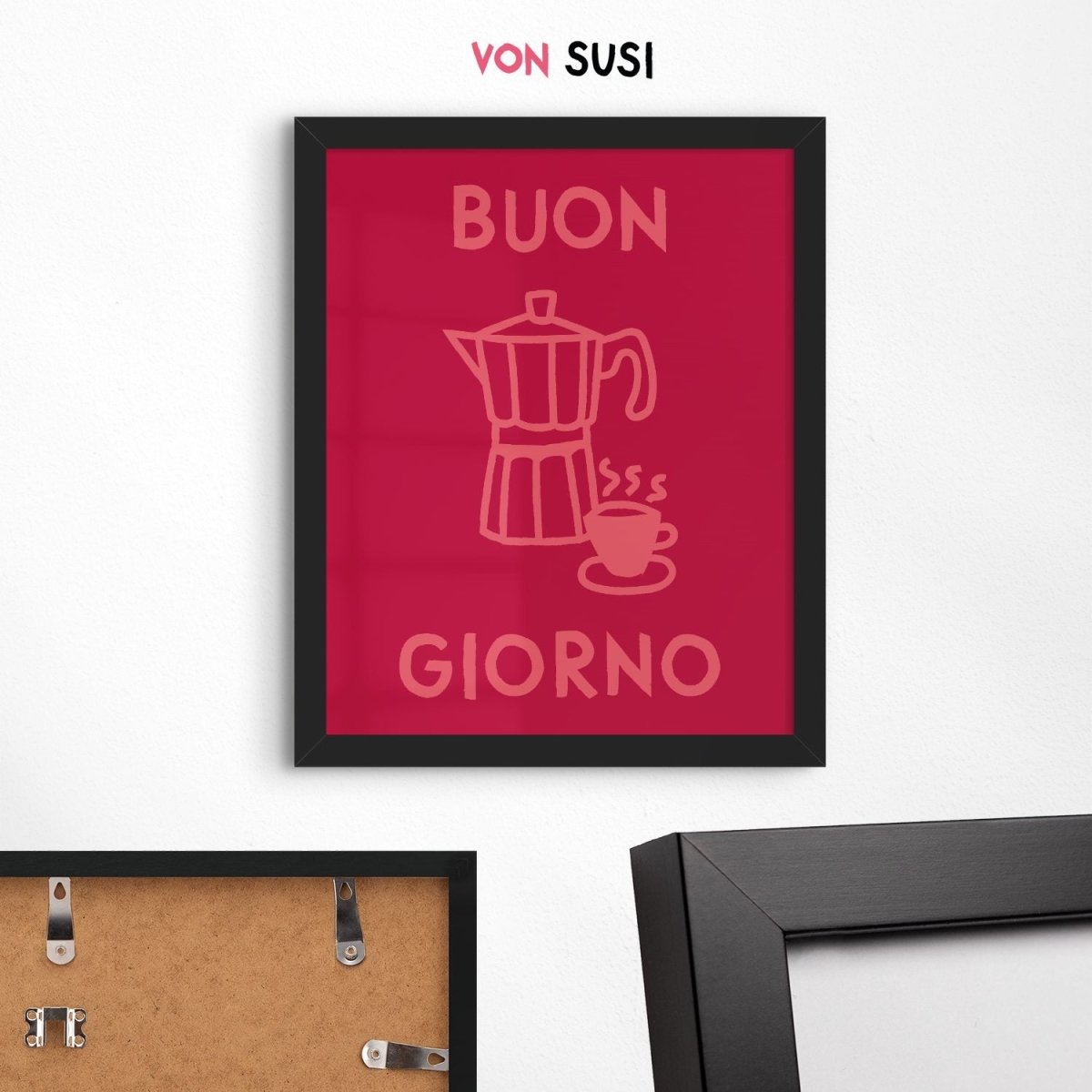 Buon Giorno Kaffee Poster für Kaffeeliebhaber als Geschenk - vonSUSI