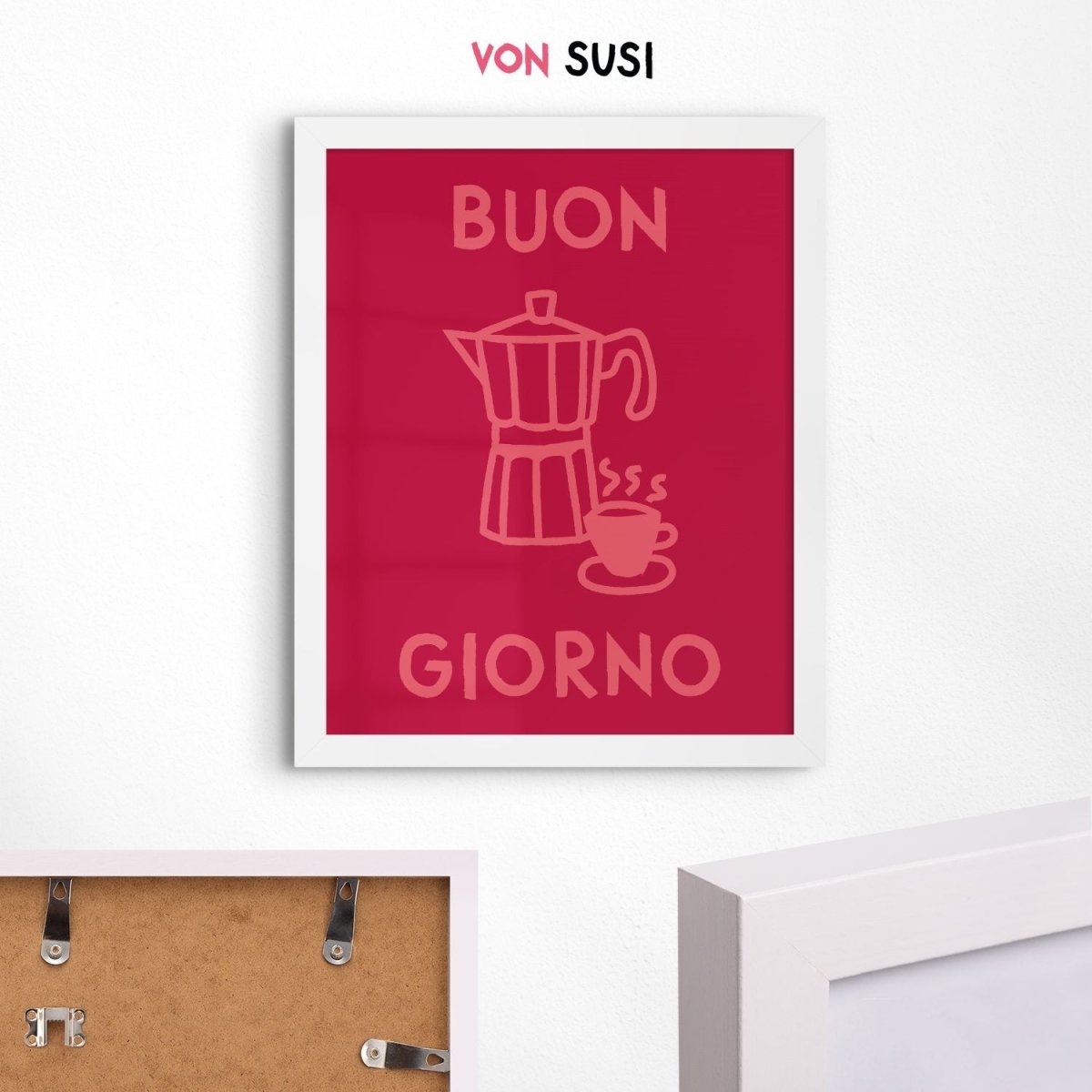 Buon Giorno Kaffee Poster für Kaffeeliebhaber als Geschenk - vonSUSI