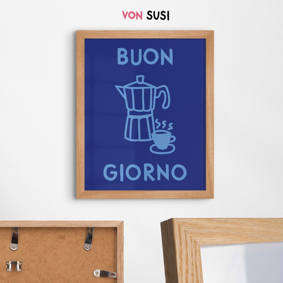 Buon Giorno Kaffee Poster für Kaffeeliebhaber als Geschenk - vonSUSI