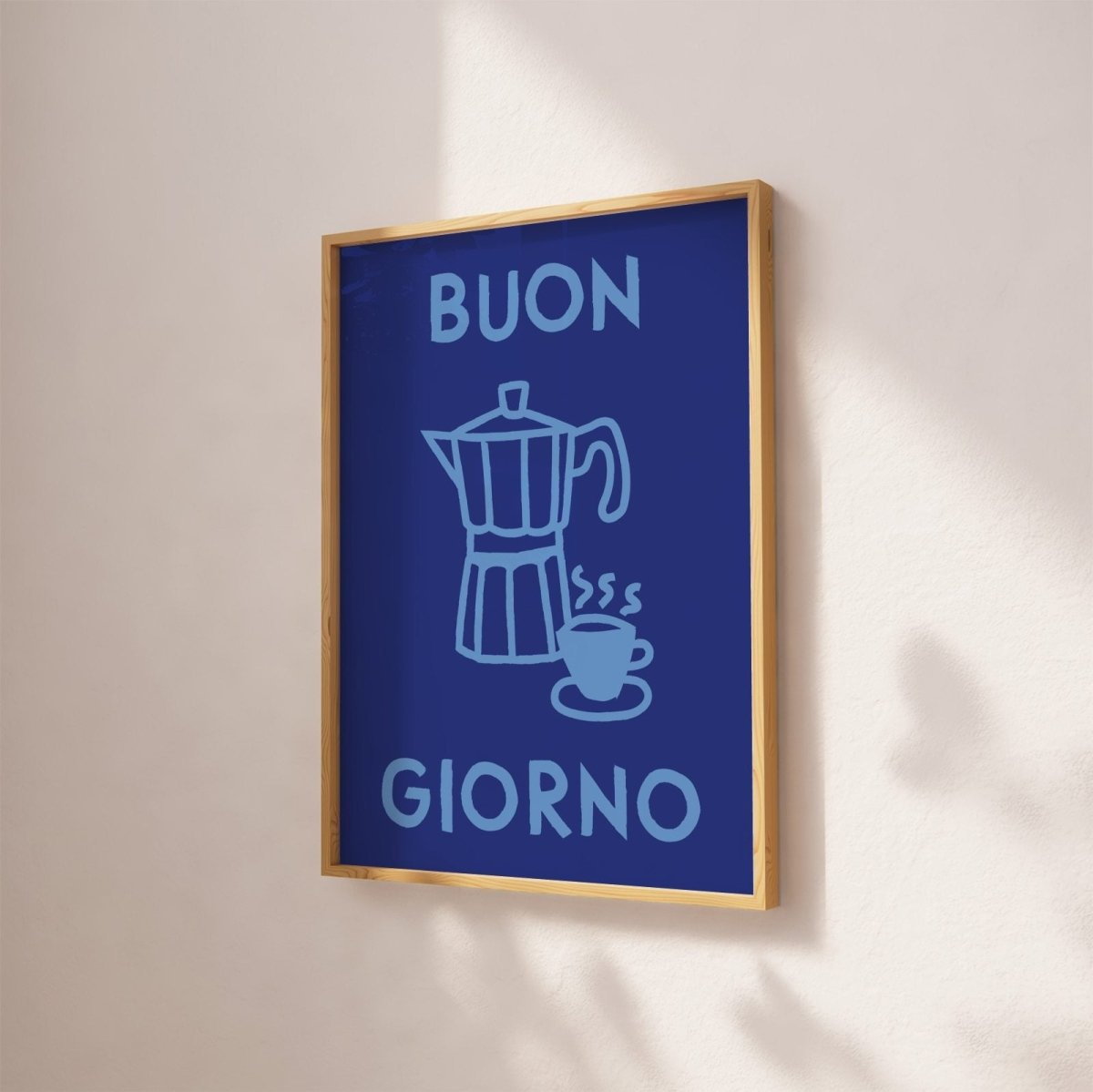Buon Giorno Kaffee Poster für Kaffeeliebhaber als Geschenk - vonSUSI