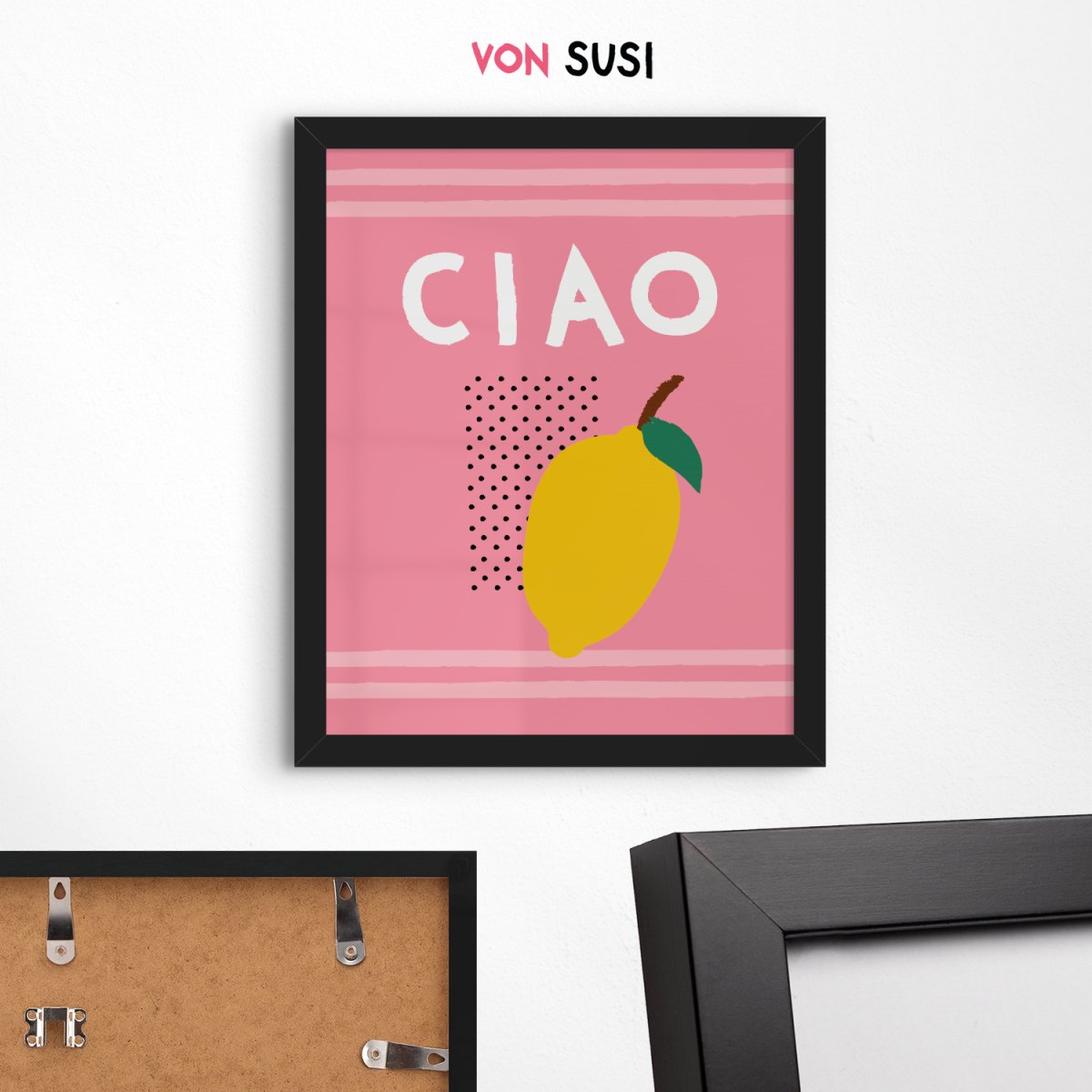 Ciao Poster mit Zitrone • Hochwertiges Poster • Zitronenposter • Amalfi • Italienisches Poster - vonSUSI