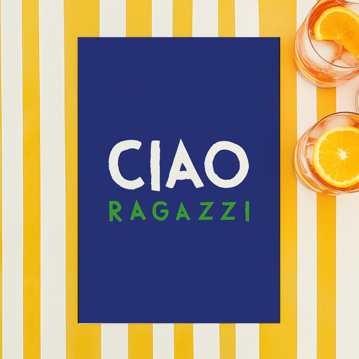 Ciao Ragazzi Poster • italienisches Poster - vonSUSI