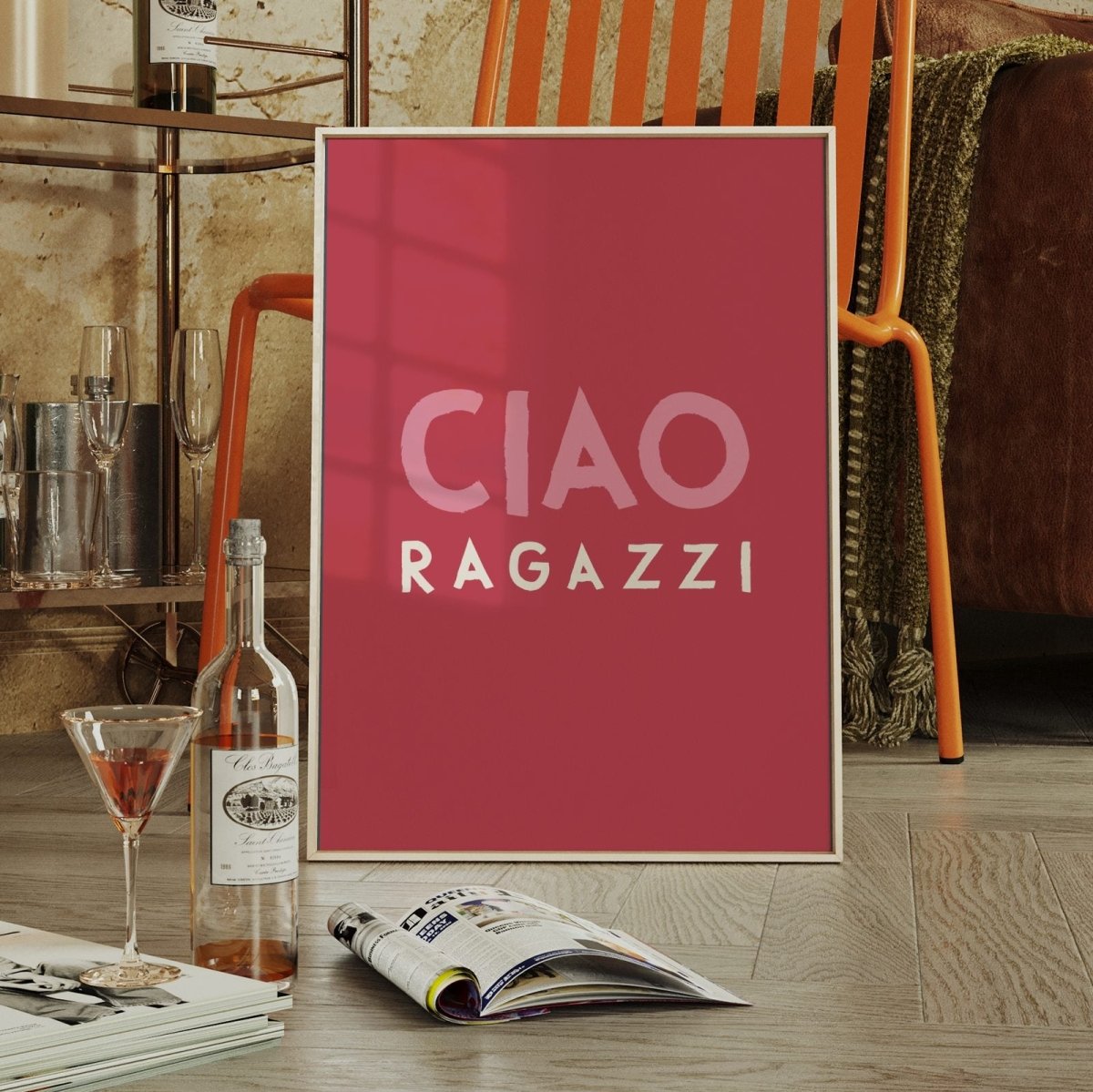 Ciao Ragazzi Poster • italienisches Poster - vonSUSI