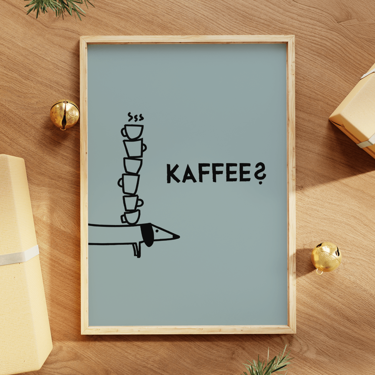 Dackelposter für Kaffeeliebhaber - vonSUSI