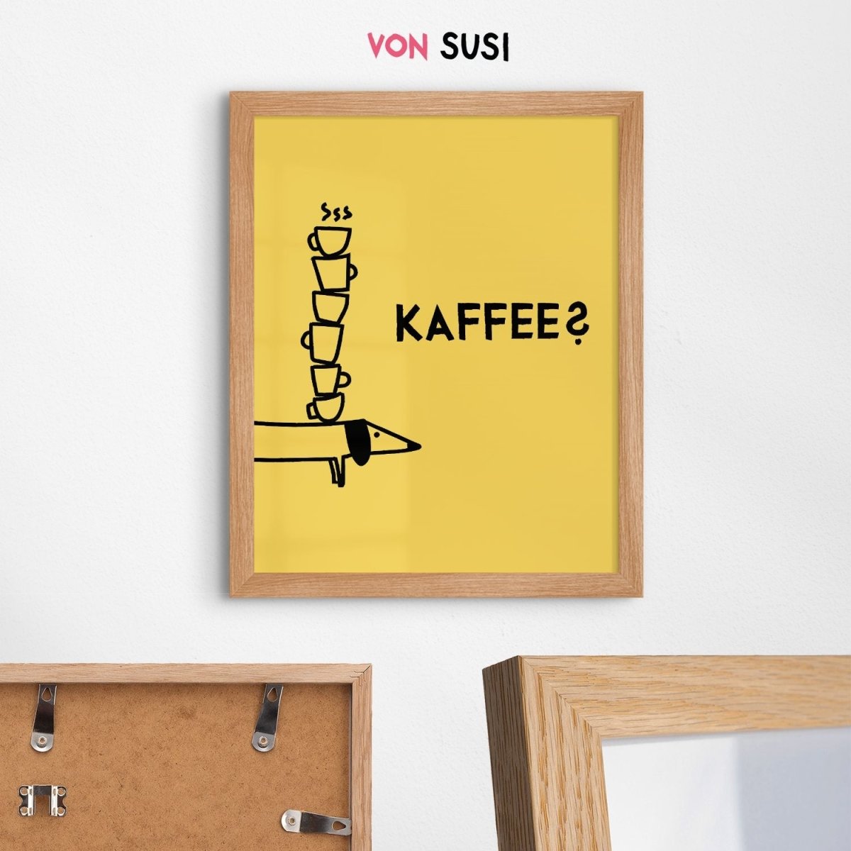 Dackelposter für Kaffeeliebhaber - vonSUSI