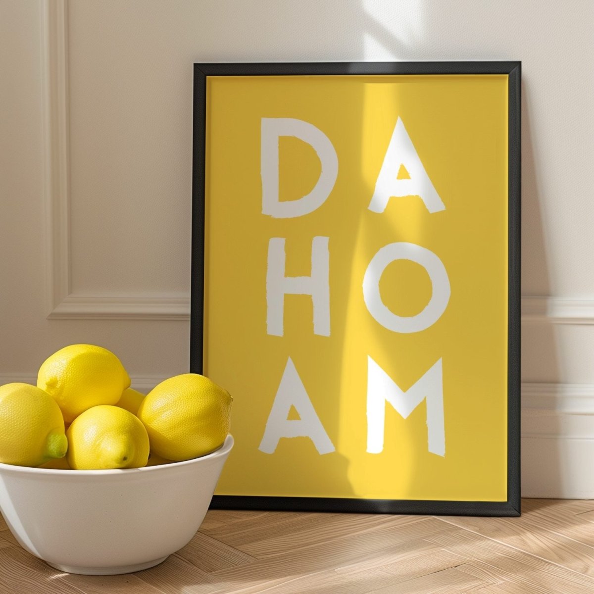 Dahoam Poster • bayrischer Spruch für deinen Flur - vonSUSI