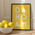 Dahoam Poster • bayrischer Spruch für deinen Flur - vonSUSI