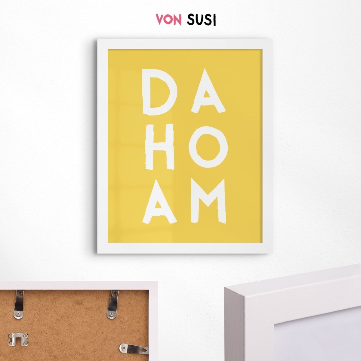 Dahoam Poster • bayrischer Spruch für deinen Flur - vonSUSI