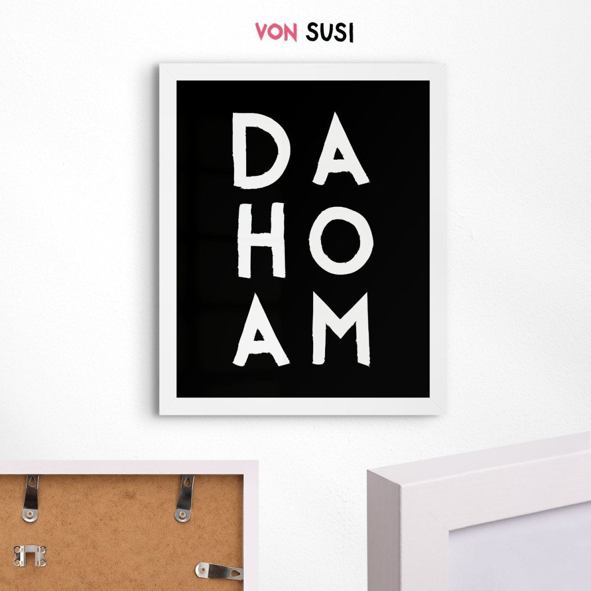 Dahoam Poster • bayrischer Spruch für deinen Flur - vonSUSI