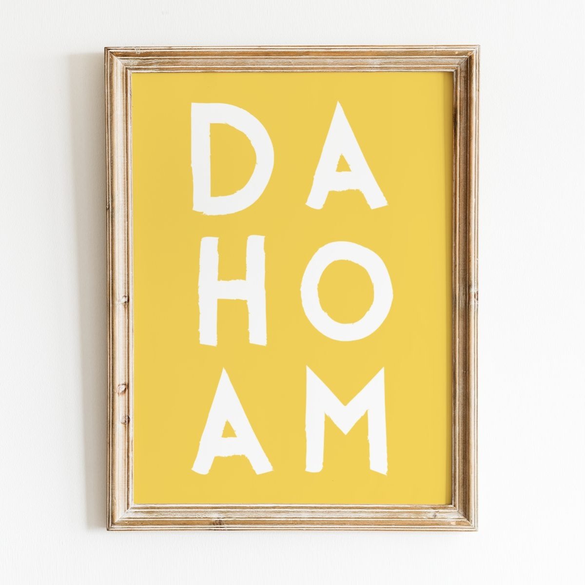Dahoam Poster • bayrischer Spruch für deinen Flur - vonSUSI