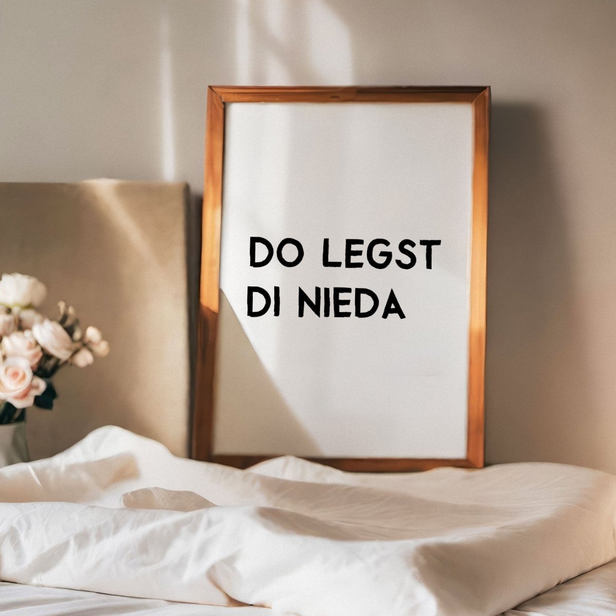 Do legst di nieda Poster • bayrisches Schlafzimmerposter - vonSUSI