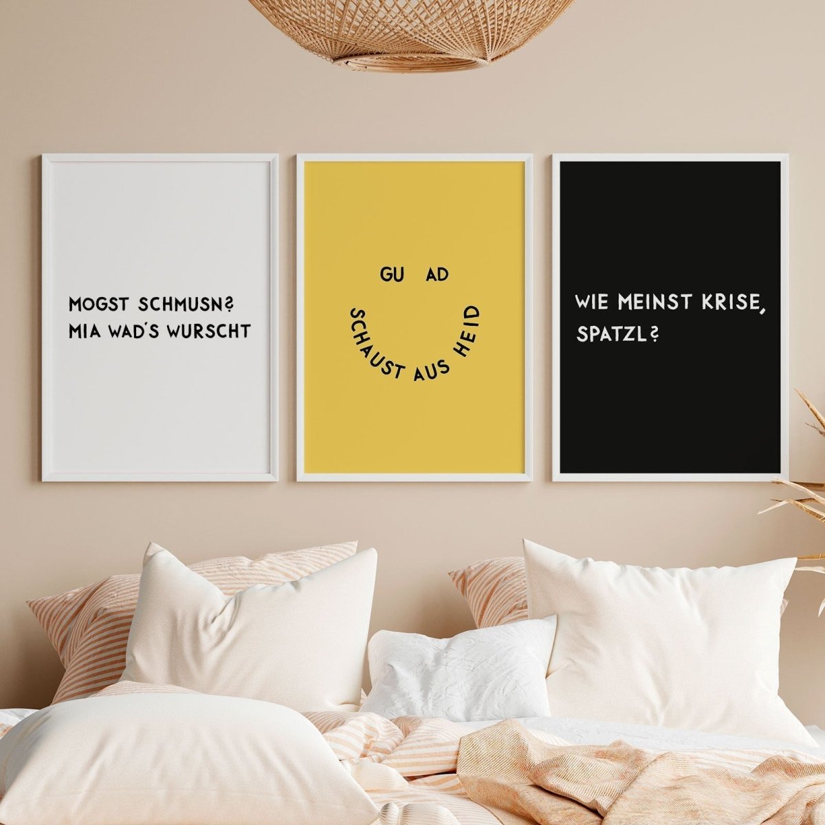 Guad schaust aus • bayrisches Poster mit humorvollem Spruch • Wanddeko • Kunstdruck - vonSUSI