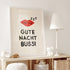 Gute Nacht Bussi • Schlafzimmer Poster - vonSUSI