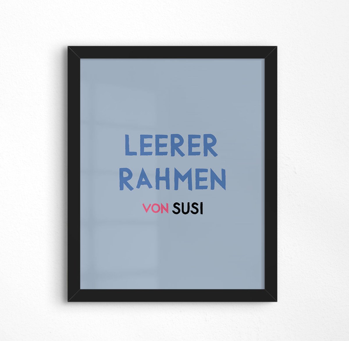 Hochwertiger Massivholzrahmen einzeln • Schwarzer Premium Bilderrahmen Linde • made in EU - vonSUSI Bilderrahmen