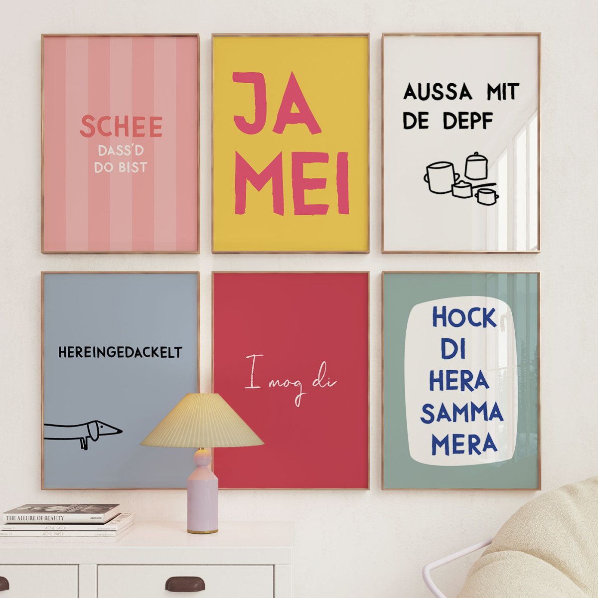 I mog di Poster mit lustigem bayerischen Spruch - vonSUSI