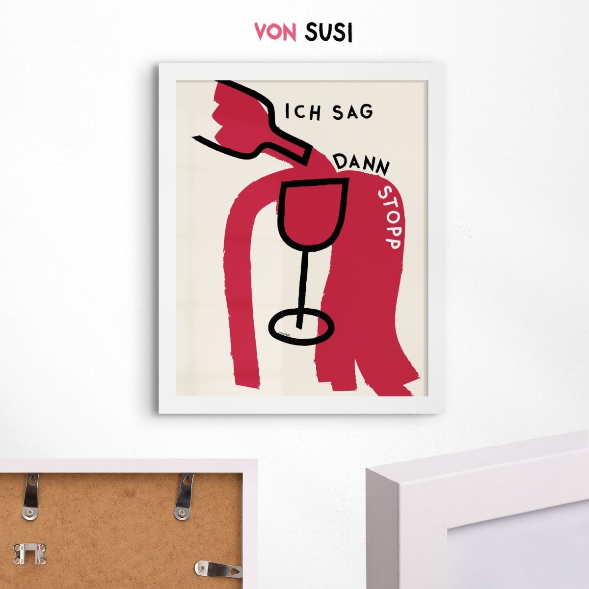 Ich sag dann Stopp • Poster mit Wein 🍷 oder Aperol 🍊 - vonSUSI