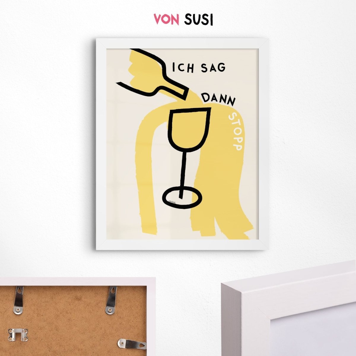 Ich sag dann Stopp • Poster mit Wein 🍷 oder Aperol 🍊 - vonSUSI