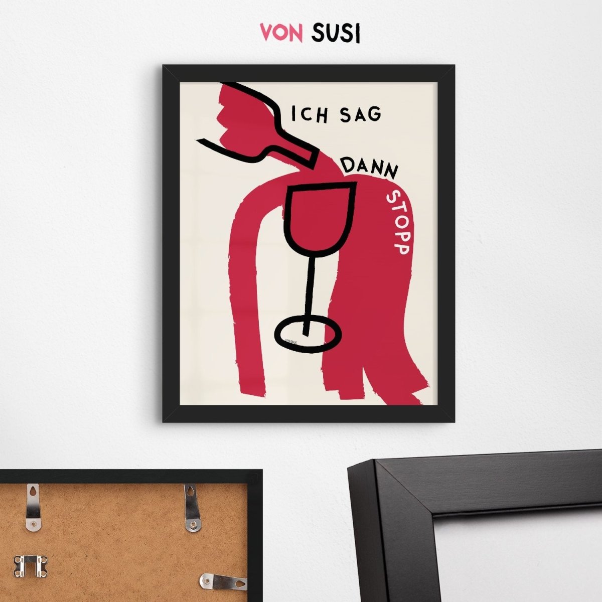 Ich sag dann Stopp • Poster mit Wein 🍷 oder Aperol 🍊 - vonSUSI