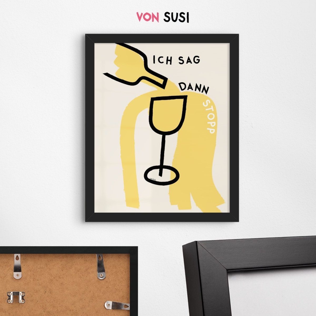 Ich sag dann Stopp • Poster mit Wein 🍷 oder Aperol 🍊 - vonSUSI